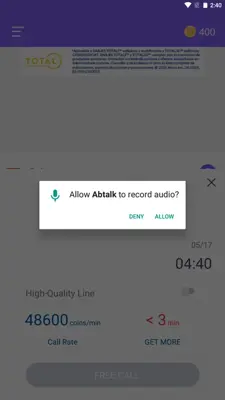 AbTalk Call android App screenshot 3